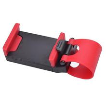 Red and Black Car Steering Wheel Phone Socket Holder