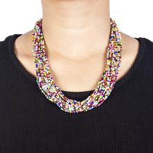 Pote Store's Multi-color Jhutta Traditional Pote Mala  Necklace