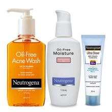 Neutrogena- Neutrogena Acne Prone Skin Care Kit (Combo Of 3)