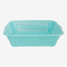 Bagmati Aqua Green Plastic Fruit & Vegetable Sieve Basket- Medium