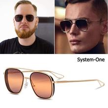 Metal Frame Brown shades Trendy Sunglasses-Men