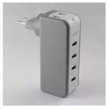 Budi M8J301E 6 USB port 2 Pin Home Charger For iPhone And Android With Swivel EU Plug, 36 WATT