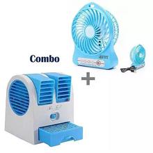 Combo Of Portable Mini Fan + USB & Battery Mini Fan