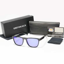 GREY JACK Winter Polarized Bluish Purple Wayfarer Sunglasses (Unisex)