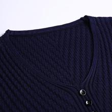 Autumn Winter Henley Neck Sweater Men Cashmere Pullover