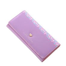 Fashion Wallet Women Love Heart Pattern Coin Purse PU Leather Long Wallet Card Holders Zipper Pocket Handbag Femme Portefeuille