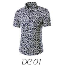 2018 new Hawaiian men's casual short-sleeved shirt