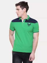 Being Human Green Short Sleeves Polo T-Shirt For Men - BHP7506