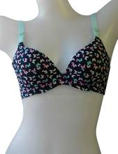Underwire Butterfly Printed Bra with Multi- Way Straps