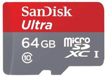 SanDisk Ultra 64 GB microSDHC UHS-I Card with Adapter