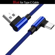 USB Type C Micro USB 90 Degree Fast Charging usb c cable L Type-c 3.1 data Cord Charger usb-c For Samsung S8 S9 Note 8 Xiaomi