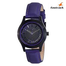 Fastrack  Black Dial Analog Watch For Women- Blue-6165NL01