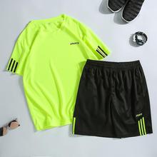 Shorts suit_sports casual short-sleeved t-shirt shorts