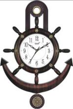 Lotus Quartz Brown Designers Design Pendulum Analog Wall clock-Model 6949