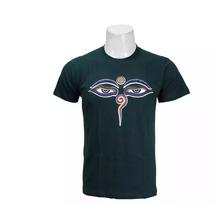 Buddha Eye Print T-shirt:Green