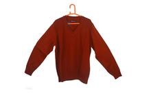 Men Knitted Design Sweater – Red