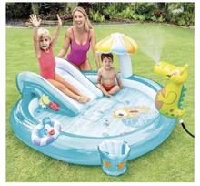 KidsSansar - Kids Playing Swimming Pool With Slides & Water Sprinklers