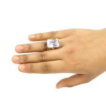 White Zircon Studded Panchadhaatu Finger Ring For Women