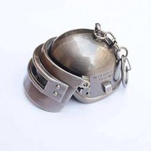 PUBG L3 HELMET Metal Keychain & Keyring for Bikes, Cars, Bags, Home, Cycle- Grey