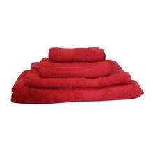 Set of 4 Pinzon Blended Cotton Towel Set - Red