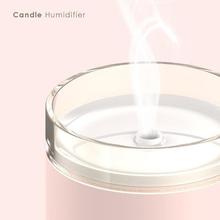 280ML Air Humidifier LED Candle Ultrasonic Cool Mist Essential Oil