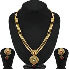 Sukkhi Cluster Gold Plated Necklace Set For Women