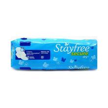 Stayfree Secure Dry Regular Wings, 8count