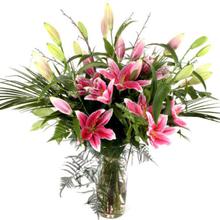 Pink Lily Bouquet 25 PCs