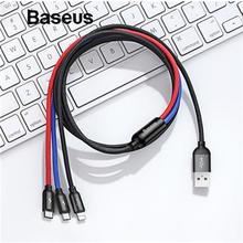 Baseus 3 in 1 USB Cable for Mobile Phone Micro USB Type C