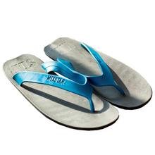Blue/Grey Rubber Slippers For Men
