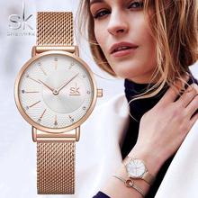 SHENGKE SK las mujeres reloj superior de la marca de lujo de