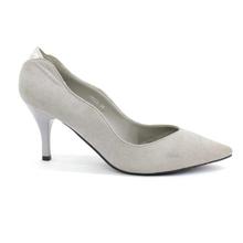 DMK Grey Suede Pump Heel Shoes For Women - 98623