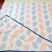 Kaapa Orange And Blue Three Layer Malmal Blanket