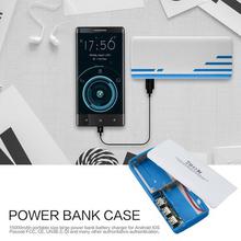 Mobile Phone Power Bank Case with High Capacity 3 USB Charging Ports Super Light Weight Power Bank Case 15000mAh