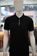 Jeanswest Black Men T-Shirt With Collar (92-173025)