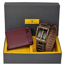 Urban Forest Dan Leather Wallet and Belt Combo Gift Set