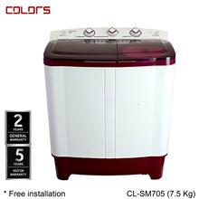 COLORS 7.5 Kg Semi Automatic Washing Machine