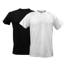 Men's Solid Plain Black/ White Tshirt Pack Of 2 Round Neck Tshirt