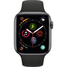 Apple Watch Series 4 (GPS Only, 44mm, Space Gray Aluminum, Black Sport Band)