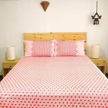 Crystal Pink Medium Size Cotton Bedsheet