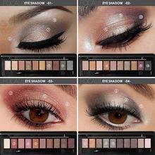 Focallure 10Pcs Makeup Palette Natural Eye Makeup Light Eye Shadow Makeup Shimmer Matte Eyeshadow Palette Set