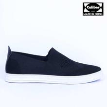 Caliber Shoes Black Casual Slip On Shoes For Men - (450)