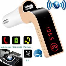 Car Charger With Wireless MP3 Music Player LCD Display Bluetooth Audio Receiver FM Transmitter Radio Support TF Card Mic