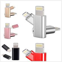 Metal Shell Apple Lightning Micro USB to Lightning Adapter For iPhone