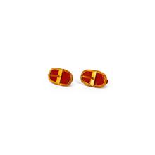 Ganesh Squircle Stud Earrings ( 20 mm)