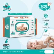 BuddsBuddy 5 Pcs Combo Pack 98% Water Olive Wet Wipes with Lid (80pcs)