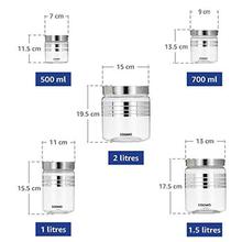 Amazon Brand - Solimo Plastic Container Set, 15-Pieces,