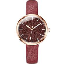 Minimalist Watch For Women Leather Band Stainless Steel Analog Quartz Wristwatch Luxury Simple Female Watches Reloj Mujer