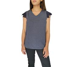 Strip Blue Tee for Women