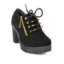 Ankle Block Hill Shoes For Women